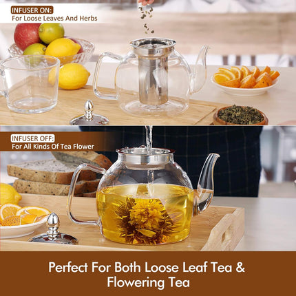 Loose Leaf Teapot Stainless Steel Lid – media 5