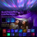 Tuzwa Aurora Northern Lights Projector – LED Star & Galaxy Projector with Bluetooth Speaker, White Noise, Music Sync & Remote Control