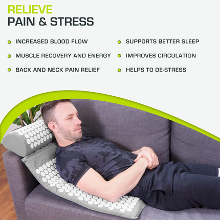 Acupressure Mat and Pillow Set, Linen Spike Mat – image 4