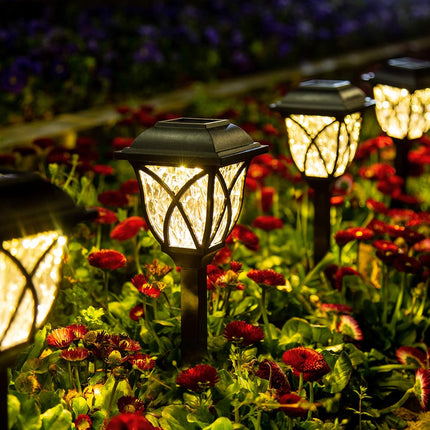 Outdoor Solar Lights, Solar Pathway Lights Waterproof, Solar Lights for Yard, Garden Landscape Lighting