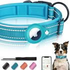 Nylon Dog Collar with Tracker Tag Holder, Reflective Dog Collar for Small and Large Dogs, Durable Tracker Dog Collar