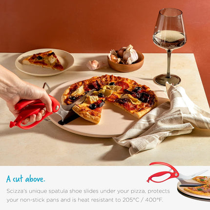 Pizza Scissors with Server, Pizza Cutter with Spatula – image 4