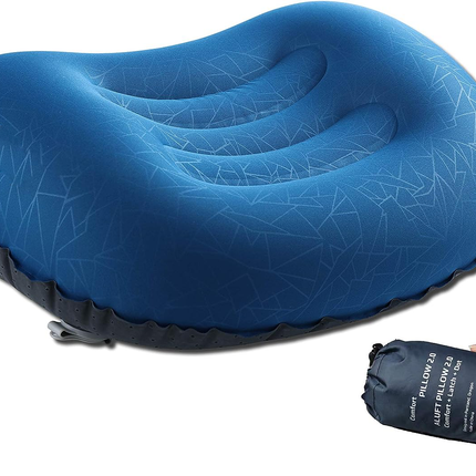 Camping Pillow Inflatable and Compact, Ultralight Backpacking Pillow with Anti Slip Dots and Valve, Inflatable Pillow