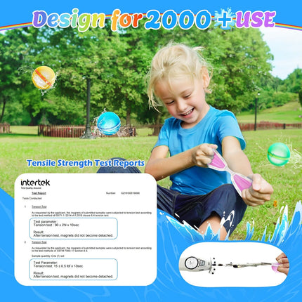 Reusable Water Balloons 8 Pack, Refillable Magnetic Water Balloons with Micro Magnets – image 5