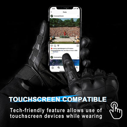 Work Gloves with Touch Screen Fingers, Tactical Gloves with Reinforced Palms and Non Slip Grip – image 10