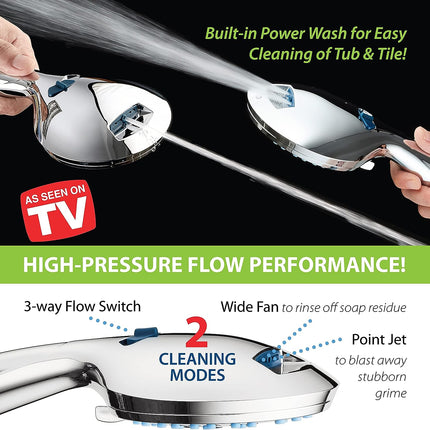 Handheld Shower Head with Hose, Shower Head for Low Water Pressure – image 5