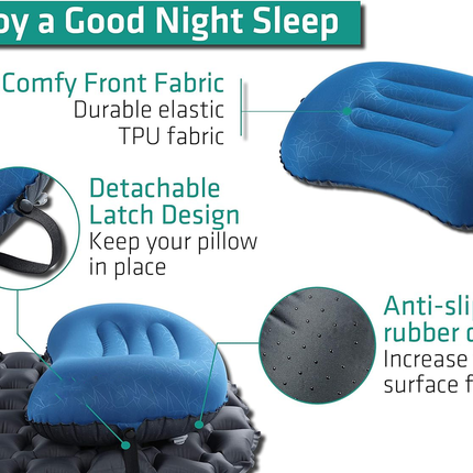 Camping Pillow Inflatable and Compact, Inflatable Pillow – image 6