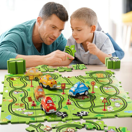Toy Car Track Puzzle for Kids, Educational Toys and Toddler Toys for Age 2 to 6 – image 5
