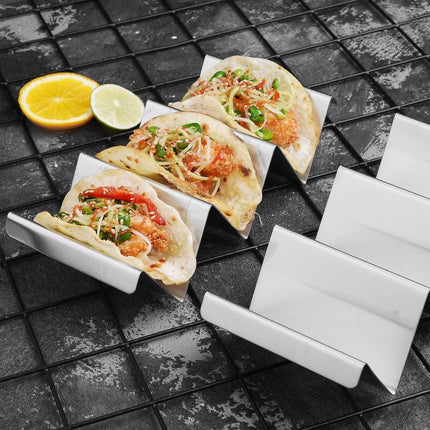Taco Stand, 4 Pack Stainless Steel Taco Holder Rack