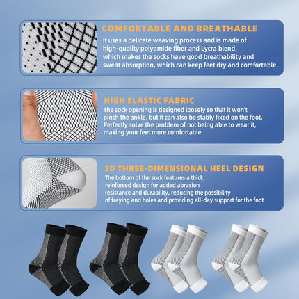 Compression Socks for Women and Men, Graduated Compression Socks with Magnets