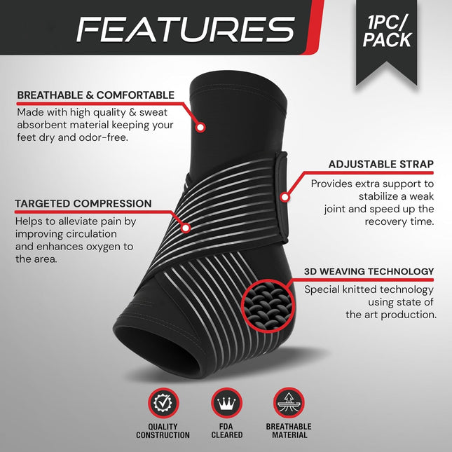 Ankle Brace for Sprain, Compression Ankle Brace