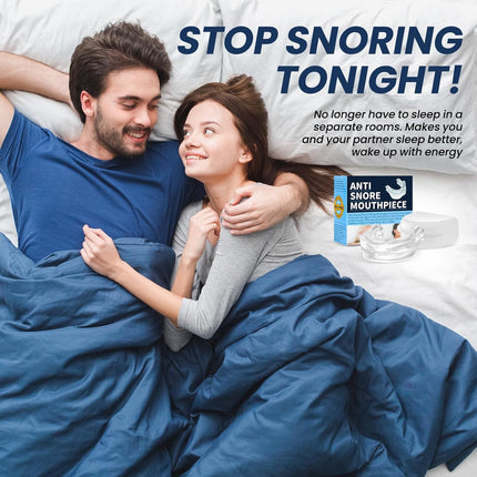 Anti Snoring Mouthpiece Guard for Sleep Apnea, with Micro Adjustable Gear