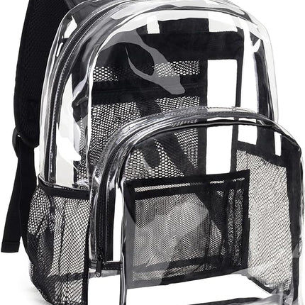 Clear Backpacks, Heavy Duty Clear Backpack with Padded Straps