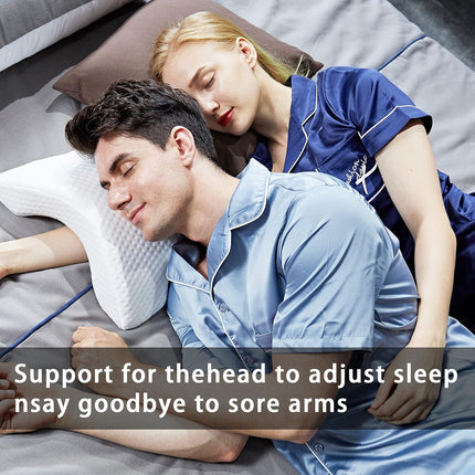 Arm Pillow for Couples, U Shaped Pillow with Memory Foam Core for Sleeping Without Arm Numbness – image 8