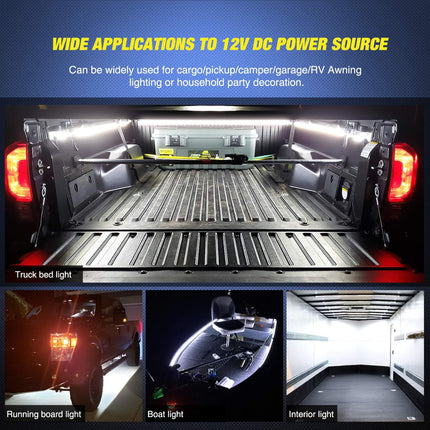 Automotive LED Strip, Truck Bed Lights 12V 5050 SMD LED Strip with Switch – image 7