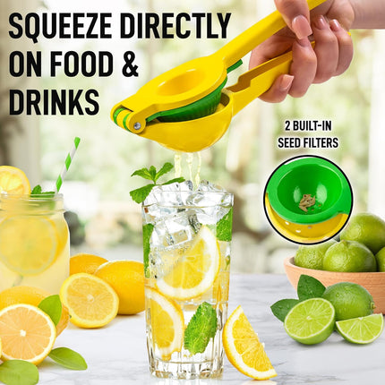 Lemon Squeezer, Aluminum Lemon Press with Seed Strainer – image 4