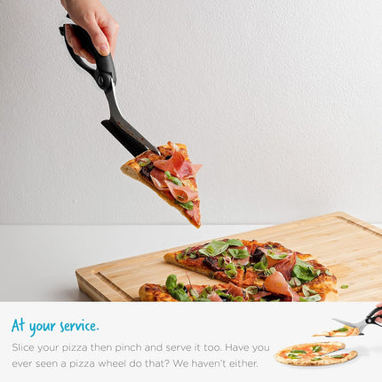 Pizza Scissors with Server, Pizza Cutter with Spatula (2)