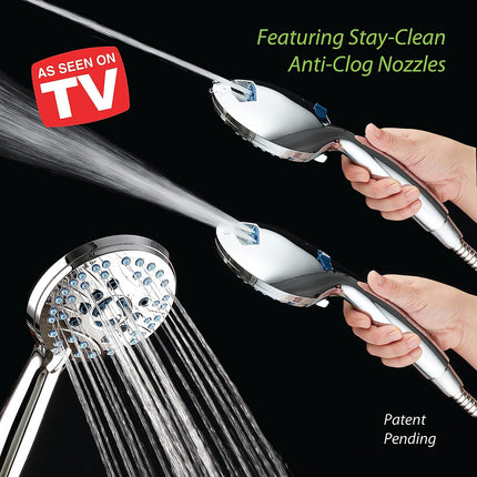 Handheld Shower Head with Hose, Adjustable Showerhead with 8 Settings – image 4