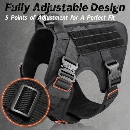 No Pull Dog Harness, Tactical Dog Harness with Handle – image 4