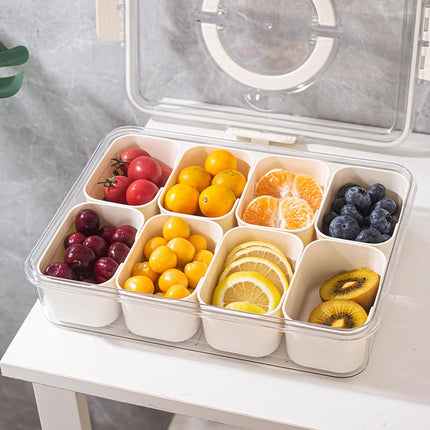Divided Serving Tray with Handle, 8 Compartment Snack Tray – image 4