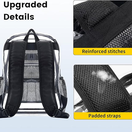 Clear Backpacks, Durable Backpack with Multiple Compartments