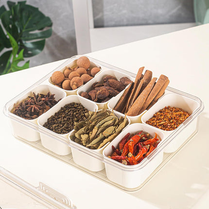 Divided Serving Tray with Handle, 8 Compartment Snack Tray – image 6