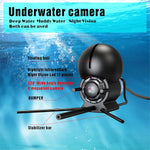 Tuzwa Underwater Fishing Camera – 4.3" LCD Fish Viewing System, 98FT Cable, Night Vision, 5000mAh Battery, Depth & Temperature Display