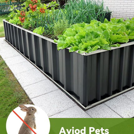 Raised Garden Beds Outdoor, Galvanized Raised Flower Bed – image 5