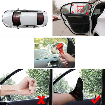 Car Safety Hammer Set of 2, with Seat Belt Cutter – image 8