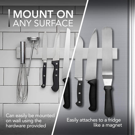 Magnetic Knife Holder for Wall 14 Inch, Magnetic Tool Holder for Kitchen – image 5