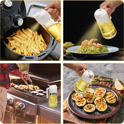 Olive Oil Sprayer Bottle 2 Pack, Oil Spray Bottle for Cooking and Salad – image 7