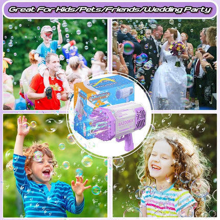 Bubble Blaster Gun with LED Lights and Small Fan – image 5