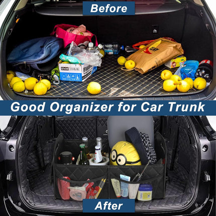 Car Trunk Organizer Foldable with Adjustable Compartments, Trunk Storage – image 5