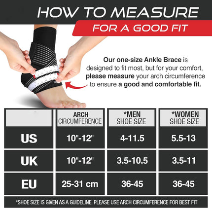 Ankle Brace for Sprain, Ankle Support Brace for Plantar Fasciitis and Achilles Tendonitis