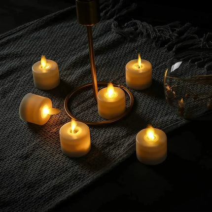 Flameless Candles with Remote, 6 Pack Battery Operated Candles, Realistic Flickering LED Candles for Home and Events