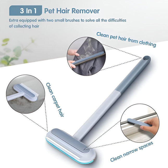 Reusable Pet Hair Remover, Dog Hair Remover Brush for Couch and Carpet