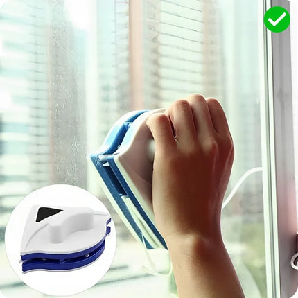 Tuzwa Magnetic Window Cleaner – Double-Sided Glass Cleaning Tool for Simultaneous Indoor & Outdoor Window Cleaning
