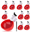 Chicken Waterer Cups 10 Pack, Automatic Chicken Water Cups with Drill, Poultry Waterer for Ducks, Chicken Supplies