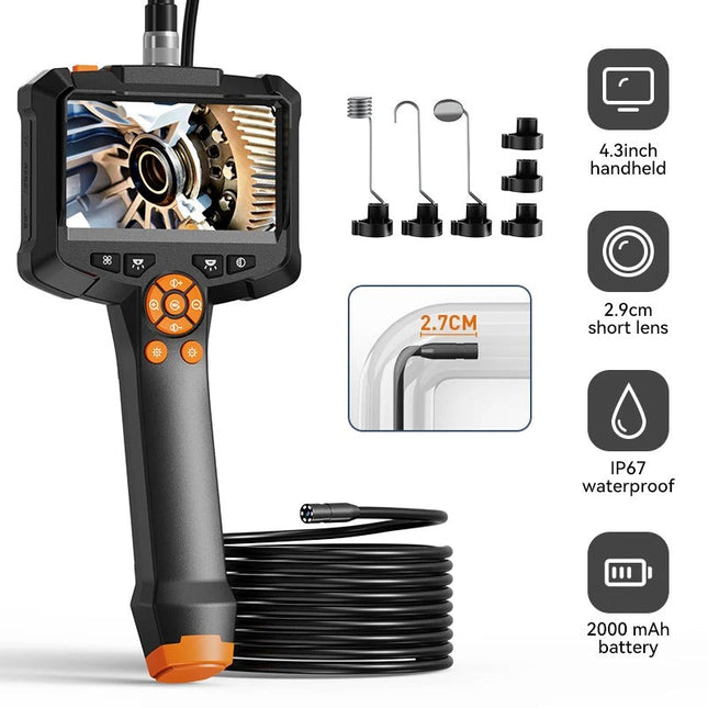 Borescope Camera, Endoscope Camera with 4.3 Inch IPS Screen