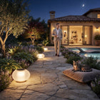 Landscape Light, Solar Pebble Lights with Sandblasted Glass Shade, Solar Garden Light for Walkway Accent Decor
