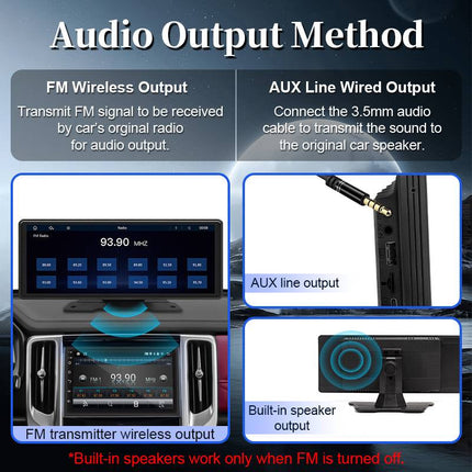 Car Stereo with Wireless CarPlay, Backup Camera Input – image 5