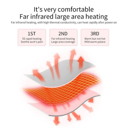 Heating Pad for Period Cramps, Electric Heating Pad with Vibration Massage – image 8
