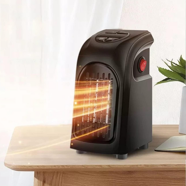 Space Heater Plug In Wall Mounted, Portable Electric Heater with Thermostat and Timer – image 4