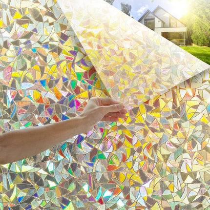 Window Privacy Film, Rainbow Stained Glass Window Film