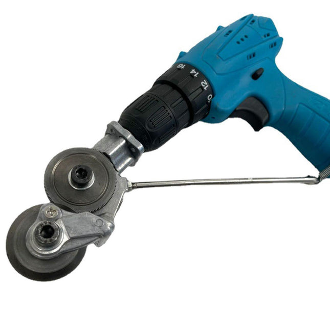 Sheet Metal Cutter Drill Attachment, Metal Nibbler for Electric Drill, Steel Sheet Cutter for Pipes and Auto Repair