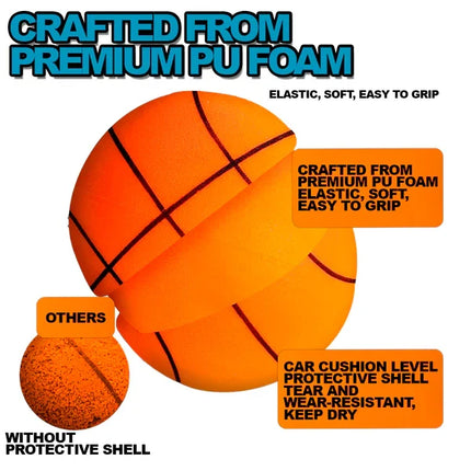 PU Basketball, Indoor Basketball with Low Bounce Noise – image 8