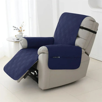 Waterproof Quilted Recliner Slipcover for Armchairs, Machine Washable Pet and Kid Friendly Chair Cover