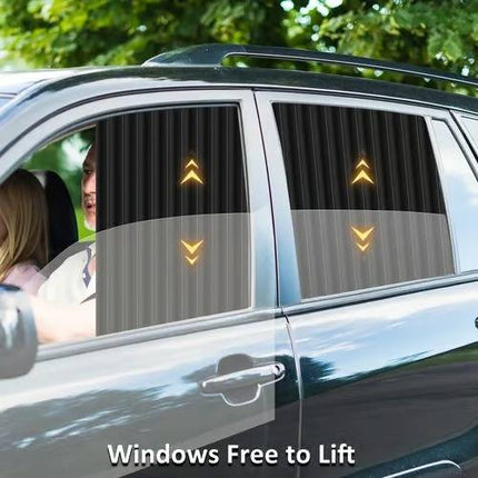 Car Window Shades Magnetic Front and Rear, Car Window Sun Shades with UV Protection