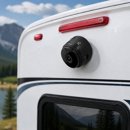 Wireless waterproof backup camera for RV, trailer and camper, 720p magnetic reversing cam with infrared night vision