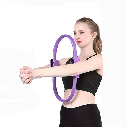 Pilates Ring for Inner Thigh Workout, Fitness Ring with Dual Foam Grips, Magic Circle Pilates Equipment for Home Workout